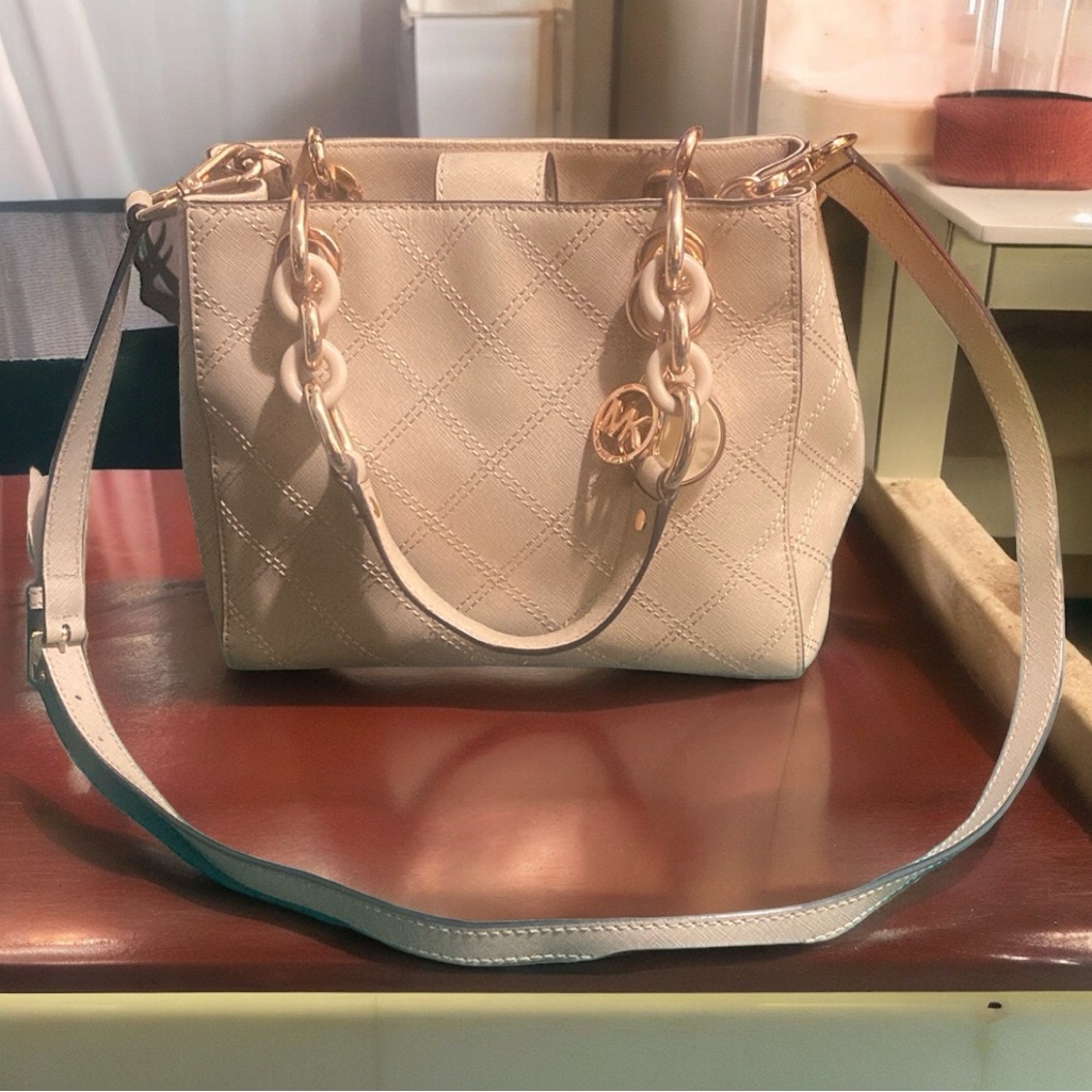 Michael Kors Cynthia Satchel Dusty Rose